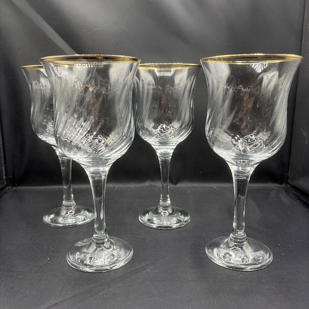 Regent Gold Water Goblet by Crystal Clear Industries